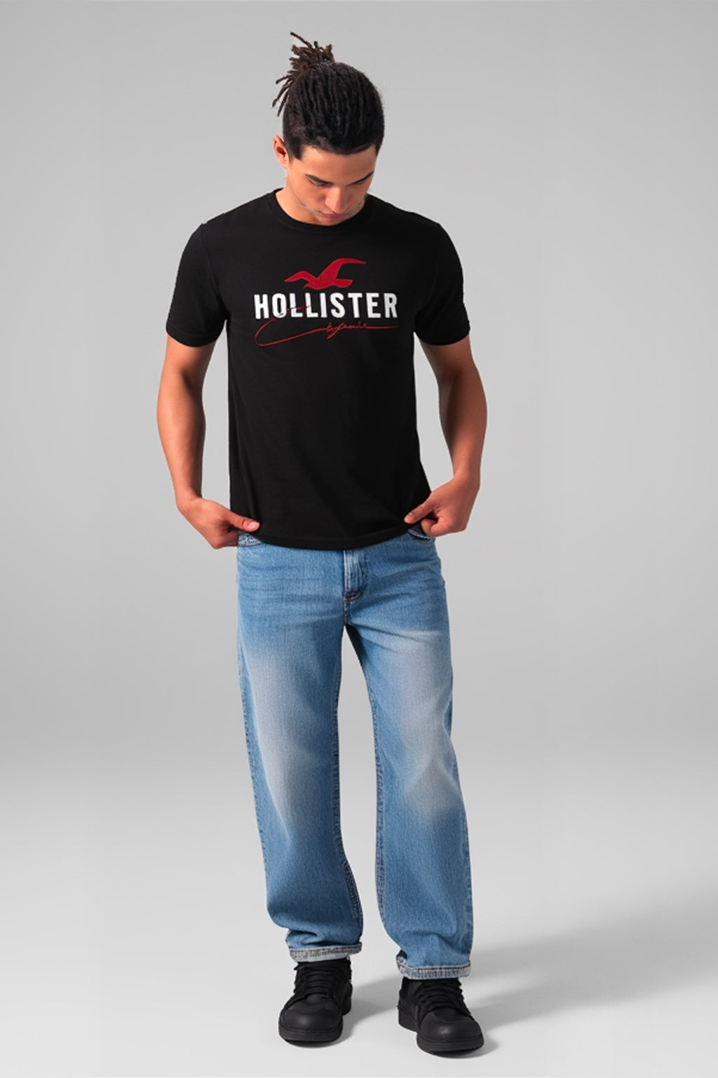 T-shirt -Noir HOLLISTER